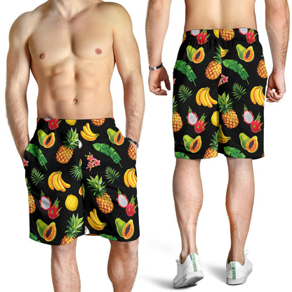 Tropical Fruits Pattern Print Design TF03 Mens Shorts