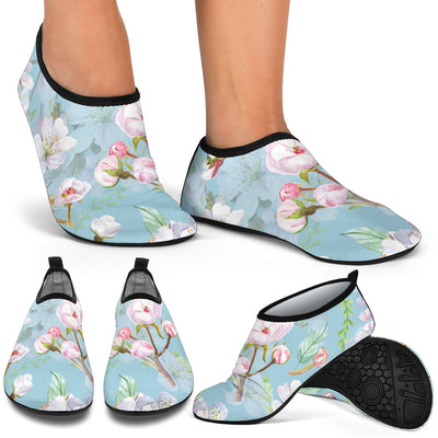 Apple blossom Pattern Print Design AB06 Aqua Water Shoes