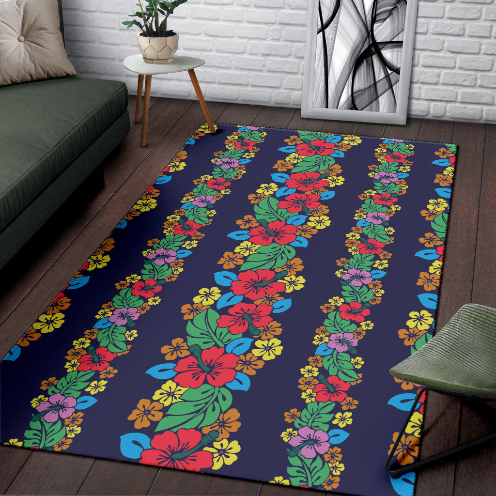 Hawaiian Themed Pattern Print Design H03 Area Rugs
