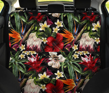 Summer Floral Pattern Print Design SF03 Rear Dog  Seat Cover