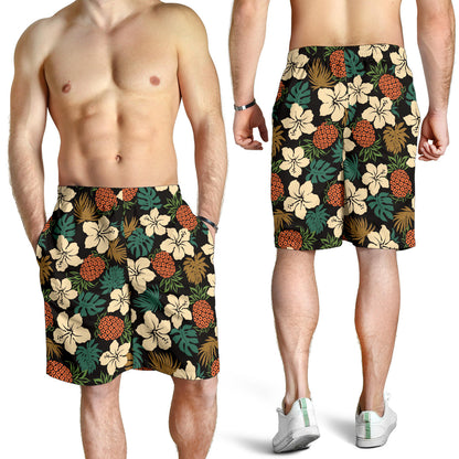 Hawaiian Themed Pattern Print Design H08 Mens Shorts