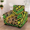 Polynesian Tribal Color Armchair Slipcover