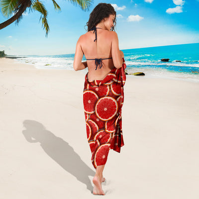 Grapefruit Pattern Print Design GF05 Sarong Pareo Wrap