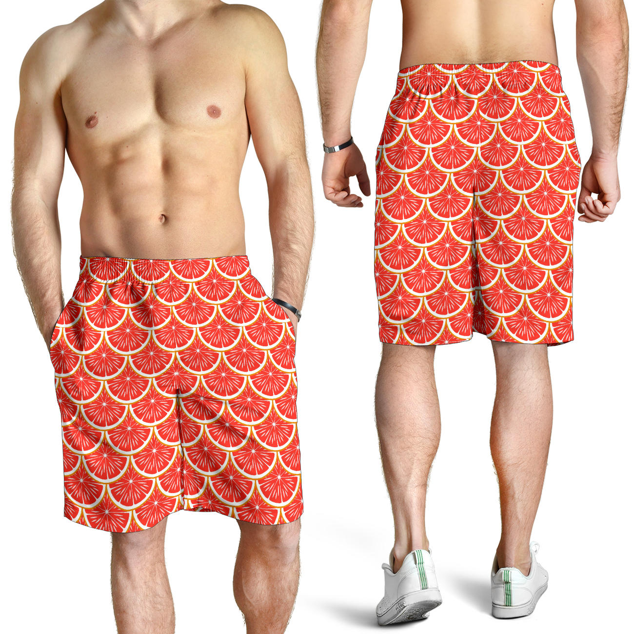 Grapefruit Pattern Print Design GF07 Mens Shorts