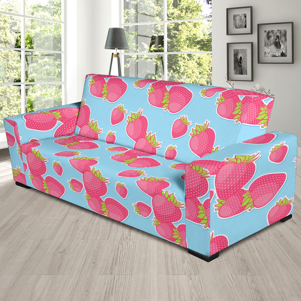 Strawberry Pattern Print Design SB04 Sofa Slipcover