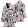 Polar Bear Pattern Print Design PB04 Women Bathrobe