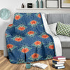 lotus Boho Pattern Print Design LO07 Fleece Blanket