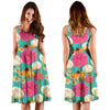 Summer Floral Pattern Print Design SF07 Midi Dress