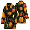 Marigold Pattern Print Design MR05 Women Bathrobe