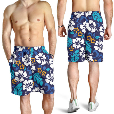 Hibiscus Pattern Print Design HB030 Mens Shorts