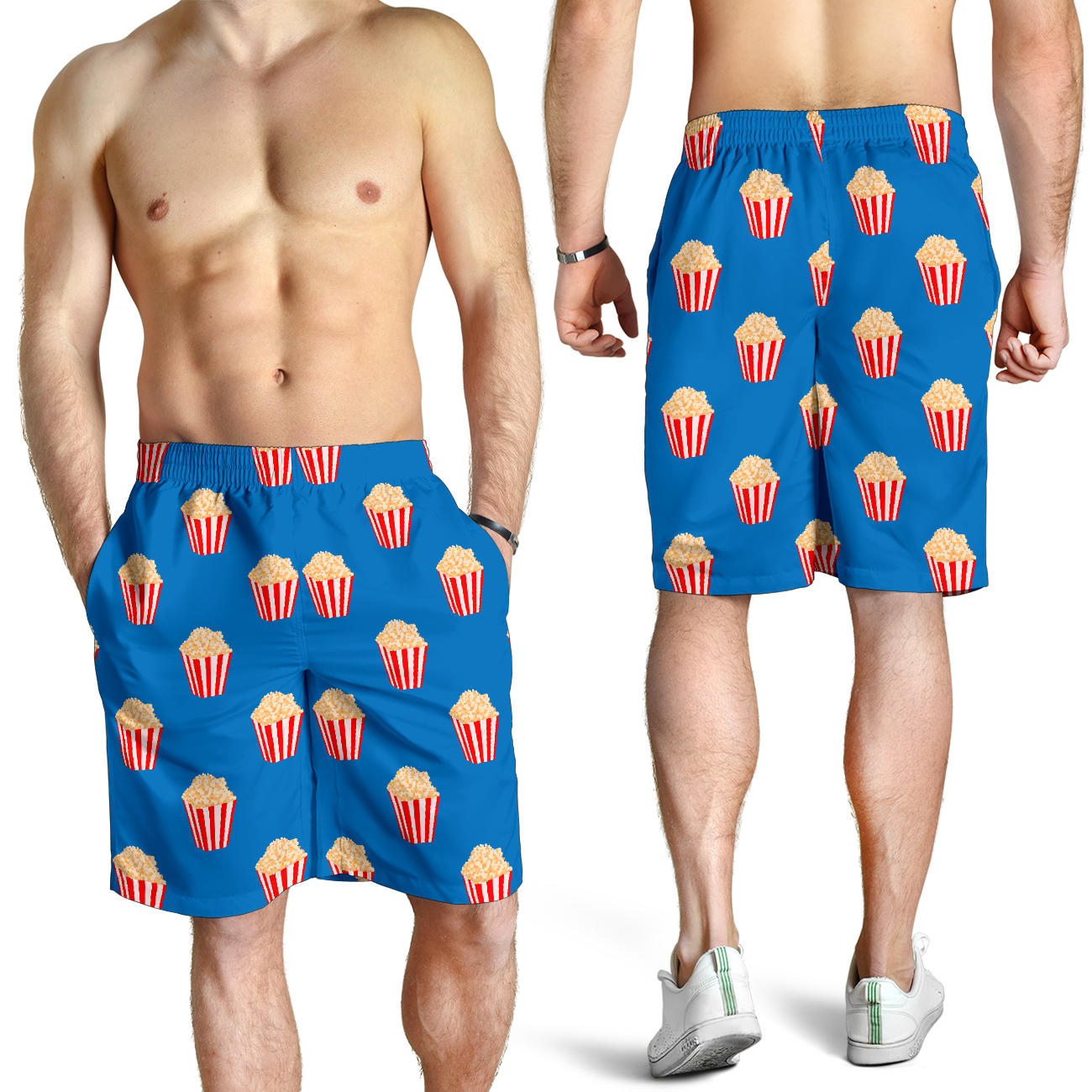 Popcorn Pattern Print Design A04 Mens Shorts