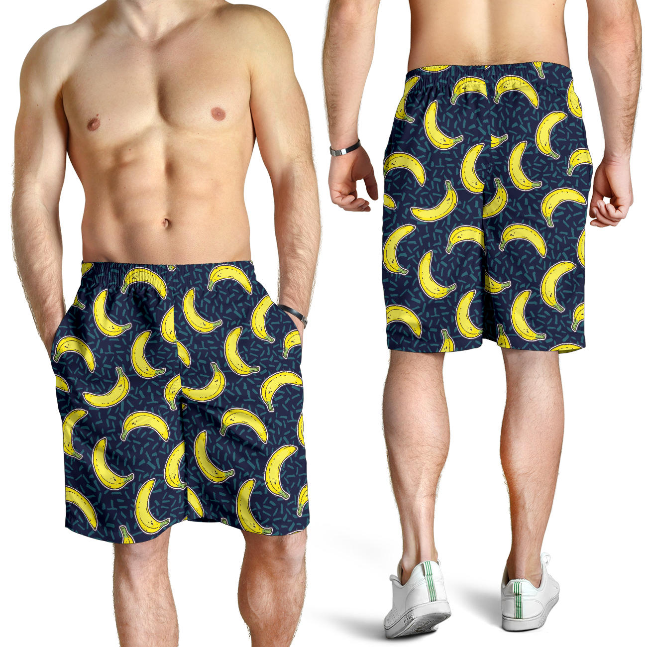 Banana Pattern Print Design BA09 Mens Shorts