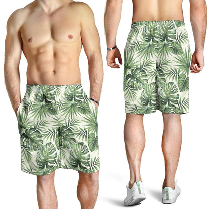 Palm Leaf Pattern Print Design A02 Mens Shorts