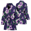 Morning Glory Pattern Print Design MG01 Women Bathrobe