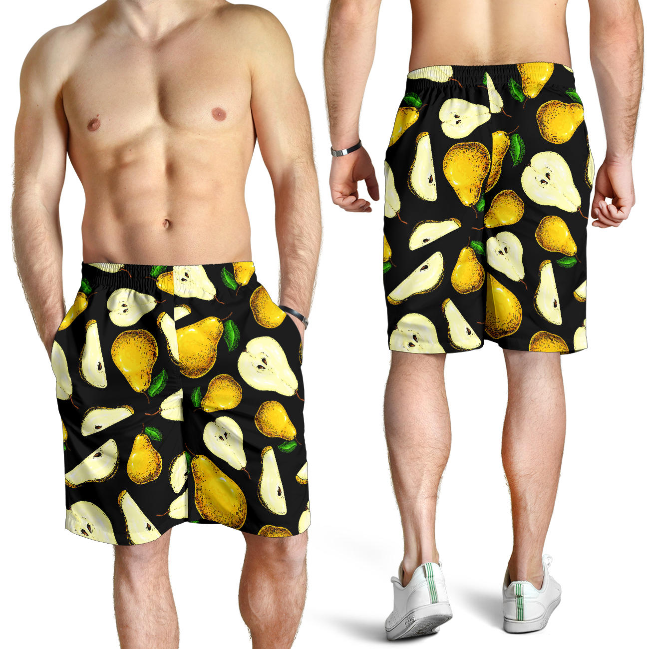 Pear Pattern Print Design PE01 Mens Shorts