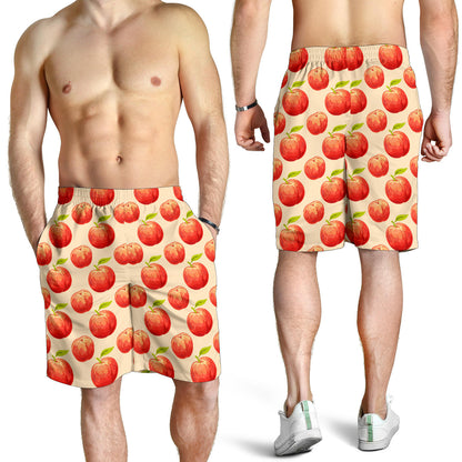 Peach Pattern Print Design A03 Mens Shorts