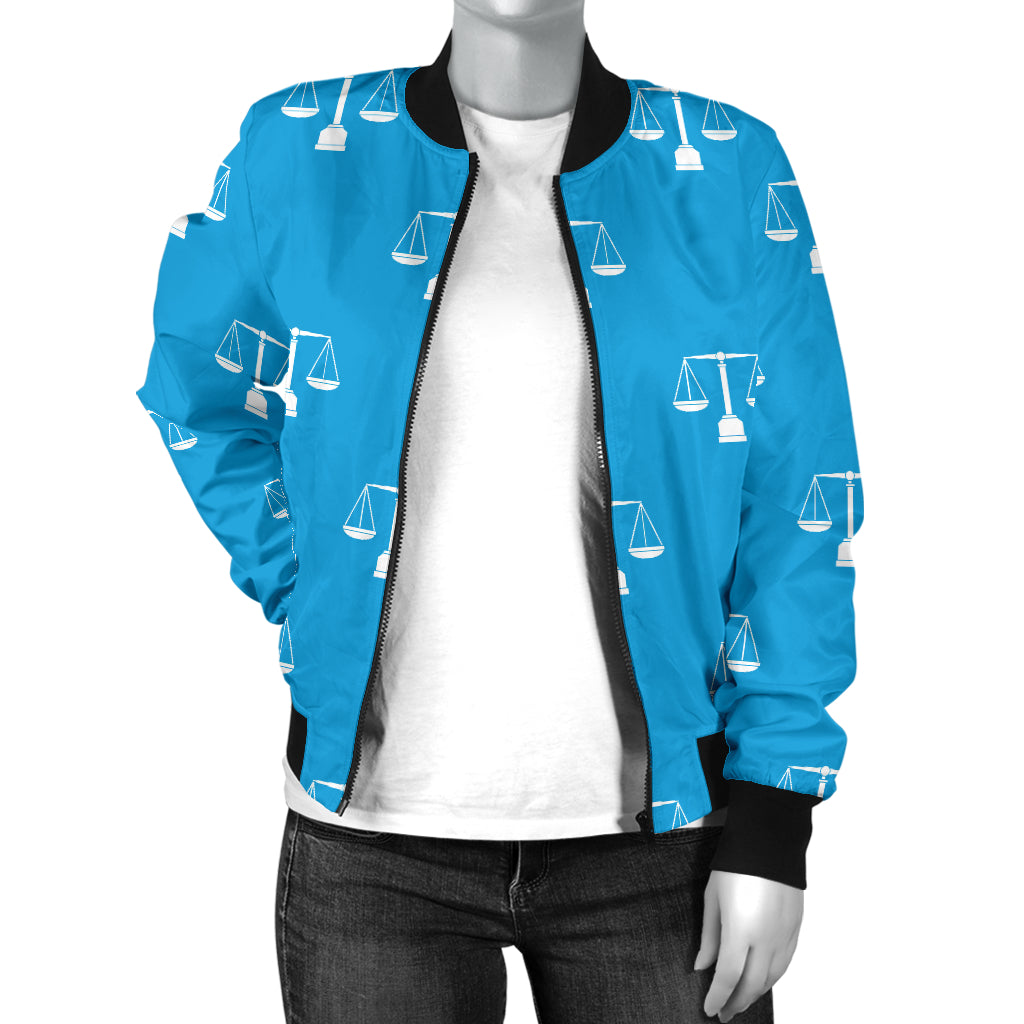 Libra Pattern Print Design 02 Women's Bomber Jacket