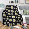 Daisy Pattern Print Design DS01 Fleece Blanket