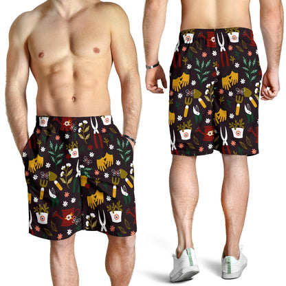 Gardening Pattern Print Design G05 Mens Shorts