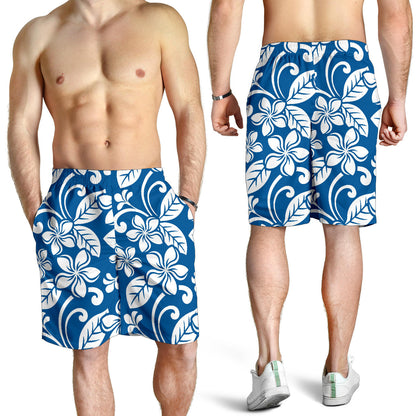 Plumeria Pattern Print Design PM013 Mens Shorts