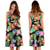 Hawaiian Themed Pattern Print Design H010 Midi Dress