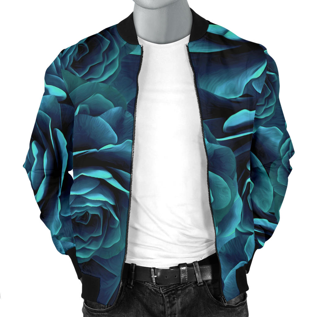 Camellia Pattern Print Design CM04 Men Bomber Jacket