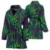 Palm Leaves Pattern Print Design PL01 Women Bathrobe