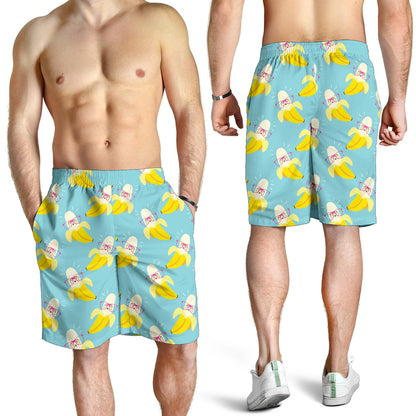 Banana Pattern Print Design BA07 Mens Shorts