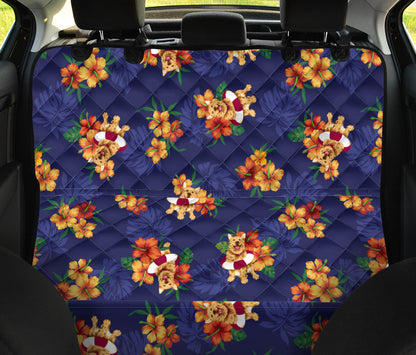 Hawaiian Themed Pattern Print Design H02 Rear Dog  Seat Cover
