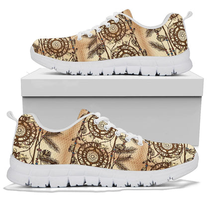 Dream catcher vintage native Sneakers White Bottom Shoes