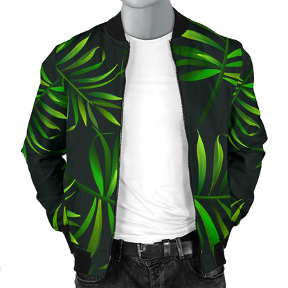 Rainforest Pattern Print Design RF03 Men Bomber Jacket