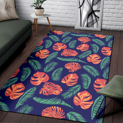 Palm Leaves Pattern Print Design PL011 Area Rugs