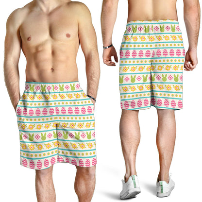 Easter Eggs Pattern Print Design RB016 Mens Shorts