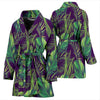 Palm Leaves Pattern Print Design PL03 Women Bathrobe