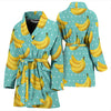 Banana Pattern Print Design BA02 Women Bathrobe