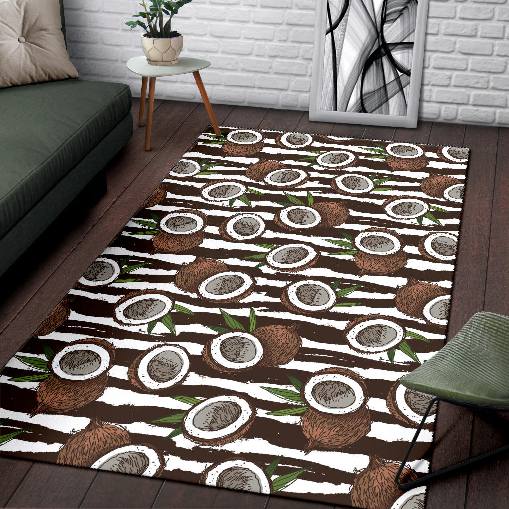 Coconut Pattern Print Design CN04 Area Rugs