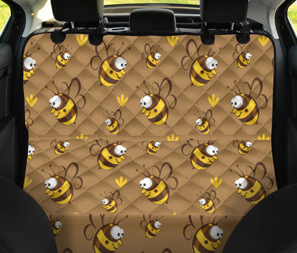 Bee Pattern Print Design BEE09 Rear Dog  Seat Cover