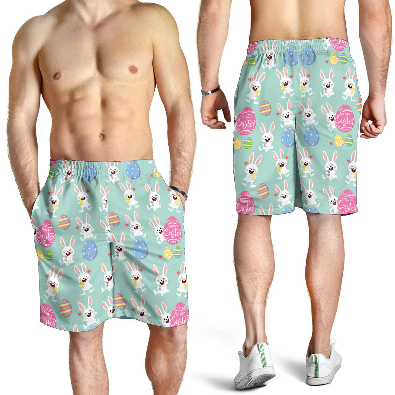 Easter Eggs Pattern Print Design RB014 Mens Shorts