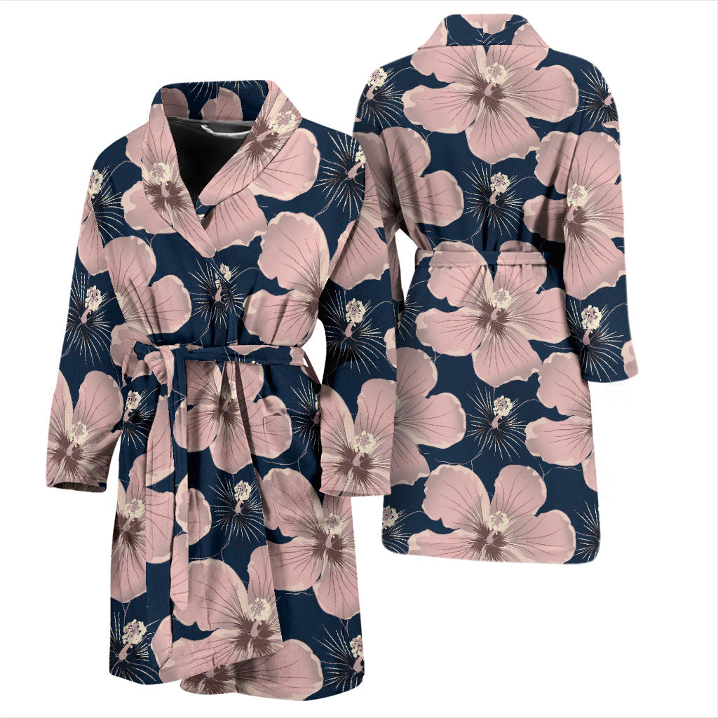 Plumeria Pattern Print Design PM018 Men Bathrobe