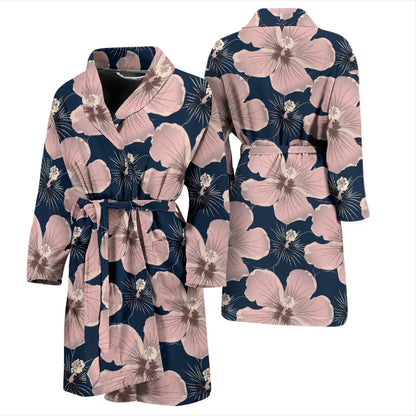 Plumeria Pattern Print Design PM018 Men Bathrobe