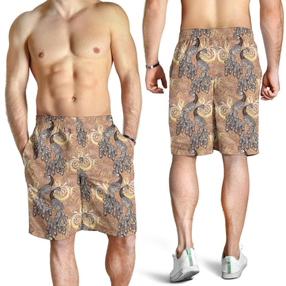 Peacock Pattern Print Design A05 Mens Shorts