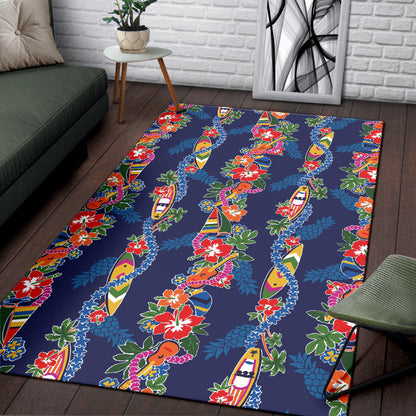Hawaiian Themed Pattern Print Design H04 Area Rugs