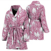 Magnolia Pattern Print Design MAG05 Women Bathrobe