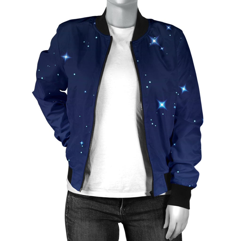 Night sky Pattern Print Design A01 Women's Bomber Jacket