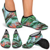 Bird Of Paradise Pattern Print Design BOP01 Aqua Water Shoes