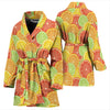 Grapefruit Pattern Print Design GF01 Women Bathrobe