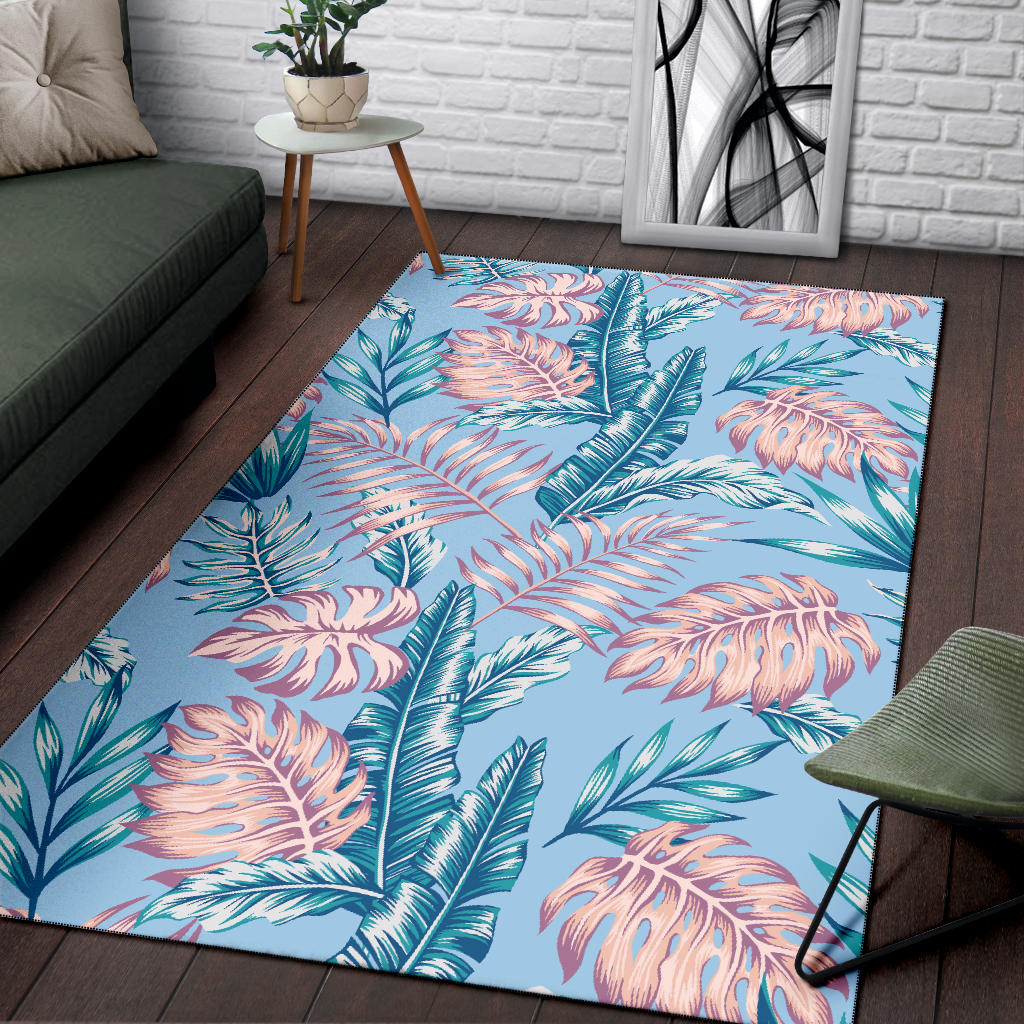 Tropical Flower Pattern Print Design TF01 Area Rugs