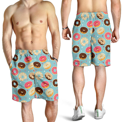 Donut Pattern Print Design DN04 Mens Shorts