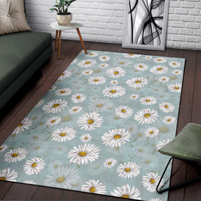 Daisy Pattern Print Design DS012 Area Rugs