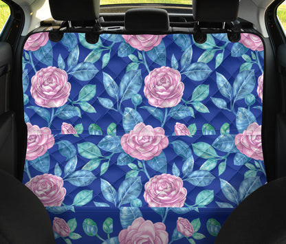 Camellia Pattern Print Design CM05 Rear Dog  Seat Cover